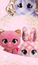 P.Lushes Designer Fashion Pets Koko Melbie Koala Bear Premium Stuffed  Animal, Multicolor/Pink, 6