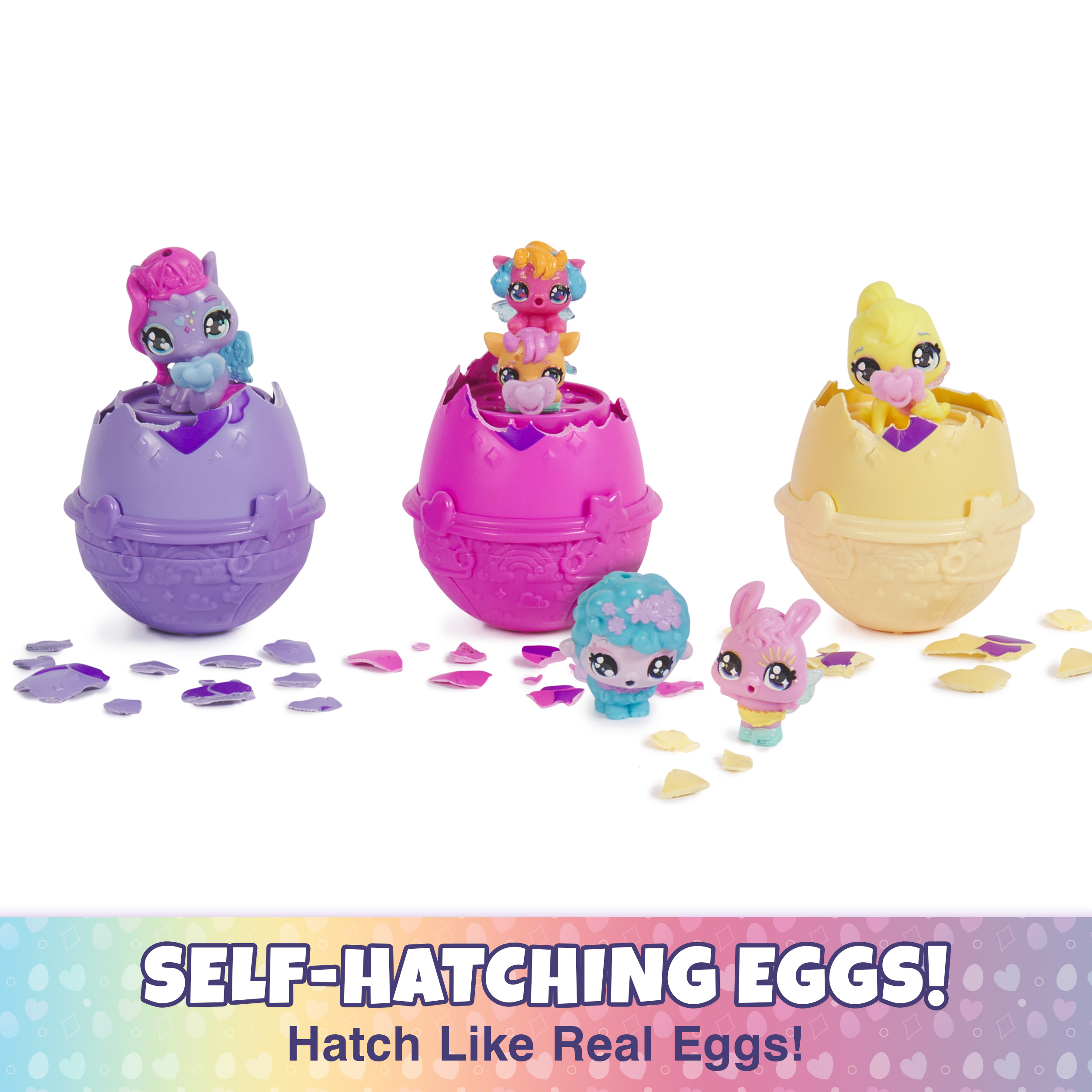 Hatchimals Alive Spring Basket with 6 Mini Figures 3 Self Hatching Eggs Fun Gift and Easter Toy Kids Toys for Girls and Boys Ages 3 and up Spin Master