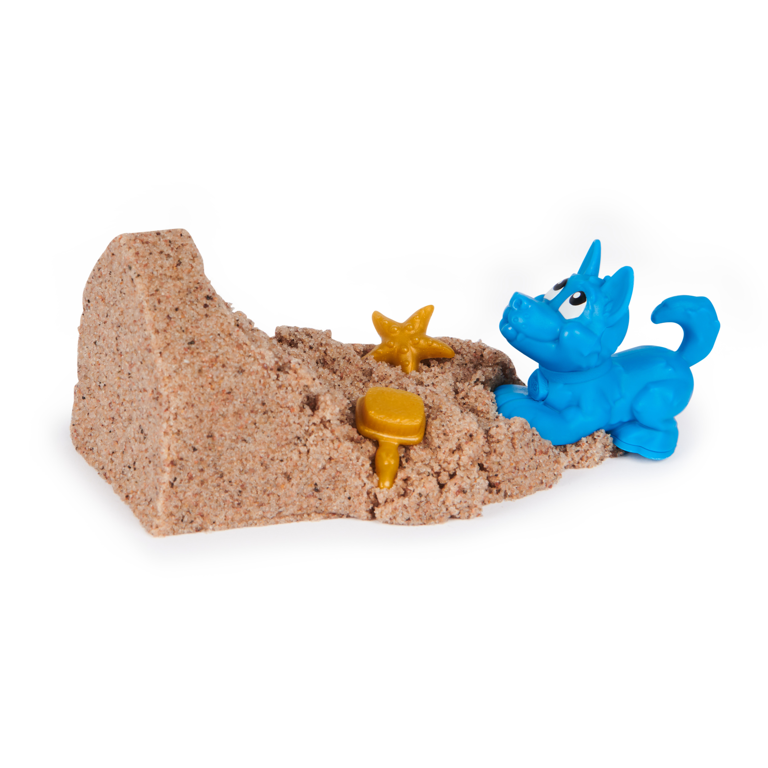 Kinetic Sand Doggie Dig with Surprise Multipurpose Dog Tool 6oz Beach Sand and Play Sand Storage Styles May Vary Sensory Toys for Kids Spin Master