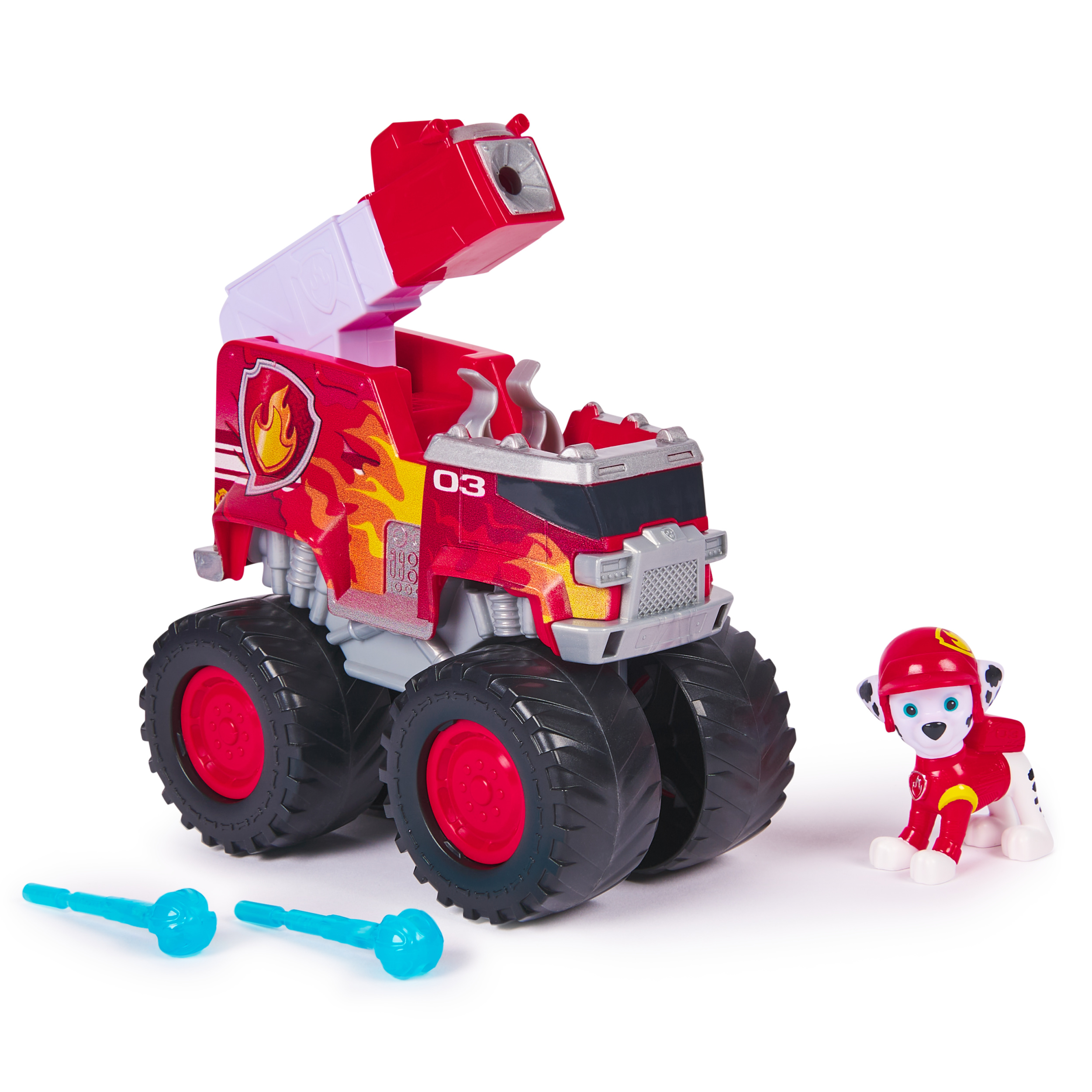 PAW Patrol Rescue Wheels Marshall s Firetruck Toy Truck with Projectile Launcher and Collectible Action Figure Kids Toys for Boys Girls Ages 3 Spin Master