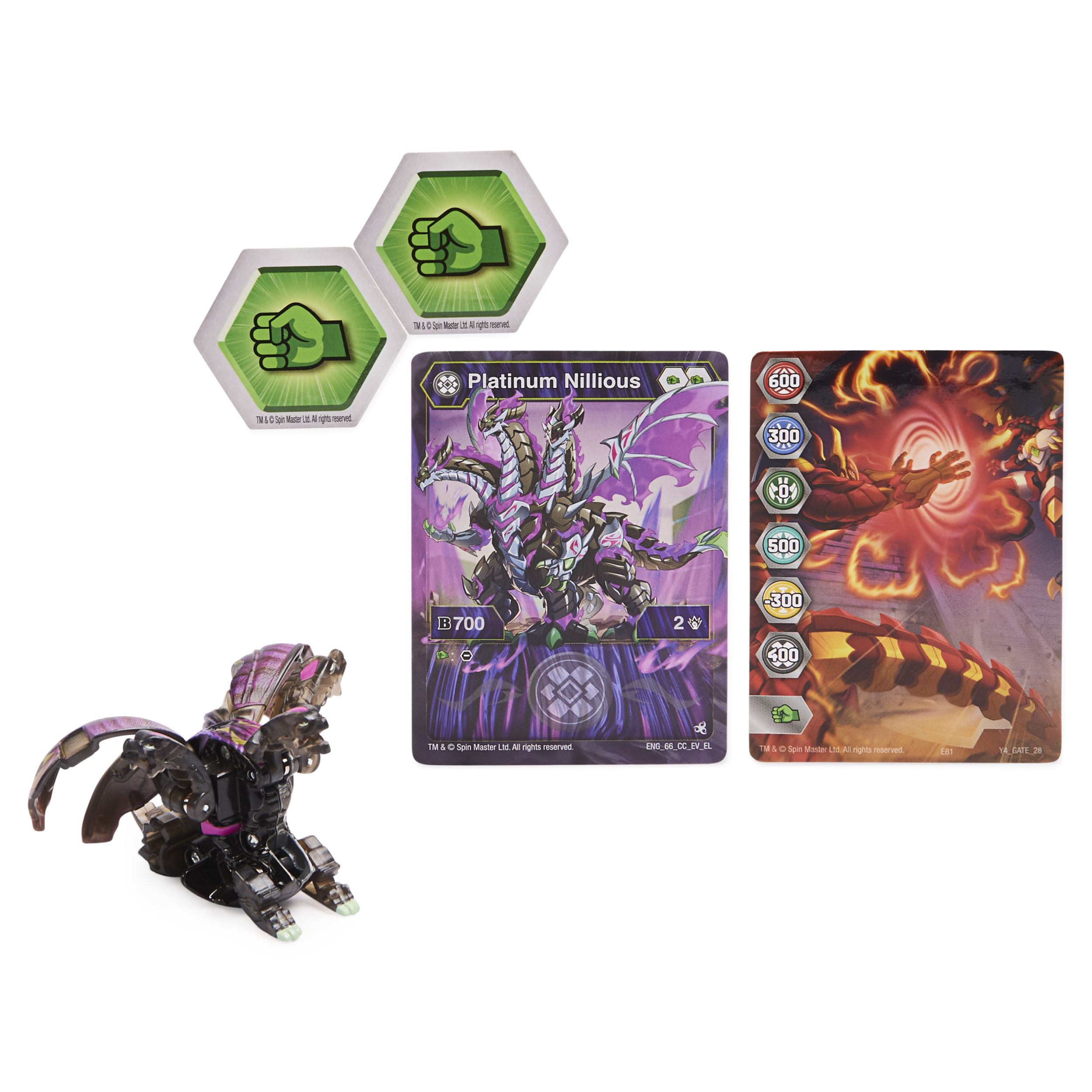 NEW store & SEALED Bakugan Evolution True Metal NILLIOUS