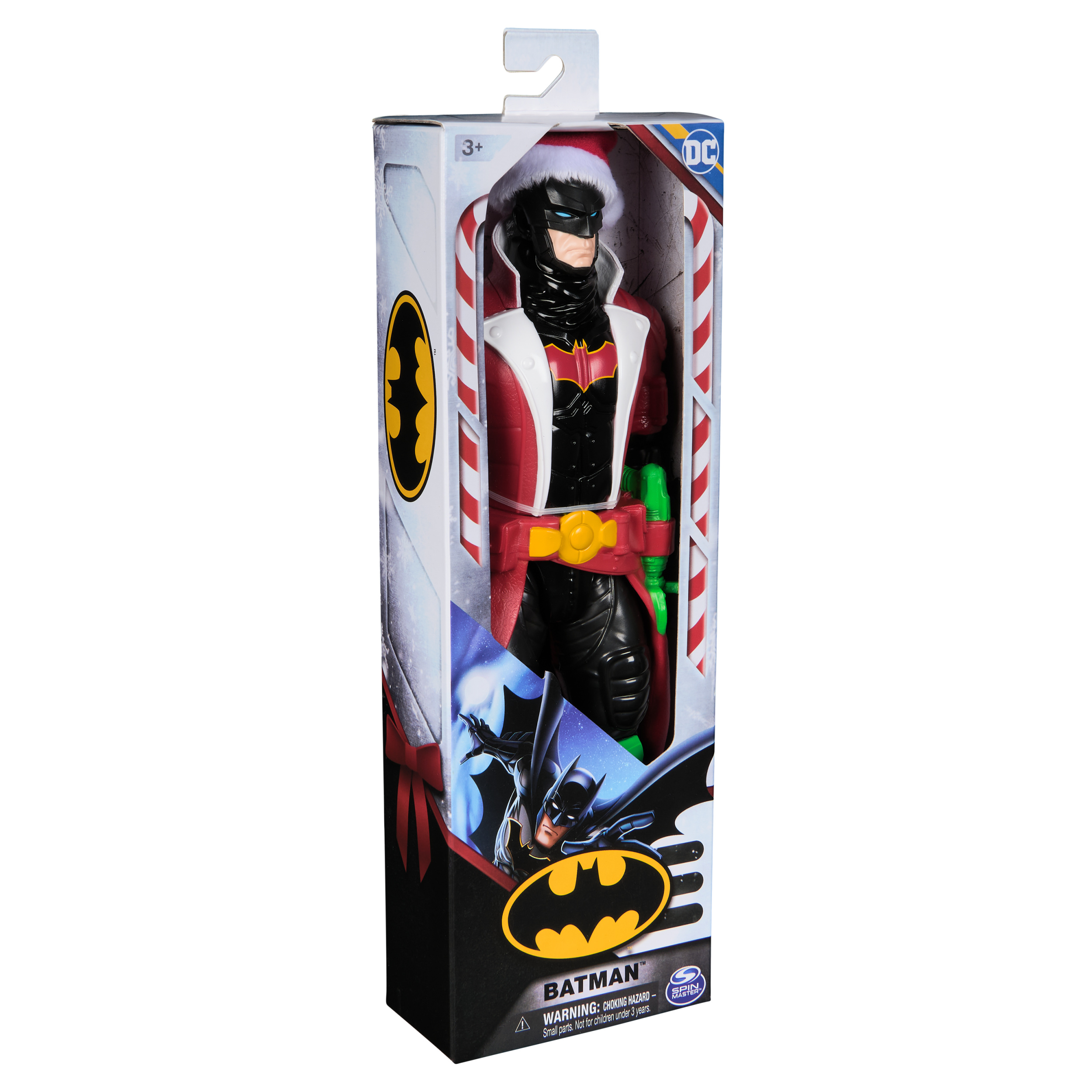 DC Comics Holiday Edition Batman Action Figure 12 inch Kids Christmas Holiday Toy Gifts for Boys and Girls Ages 3 and Up Spin Master