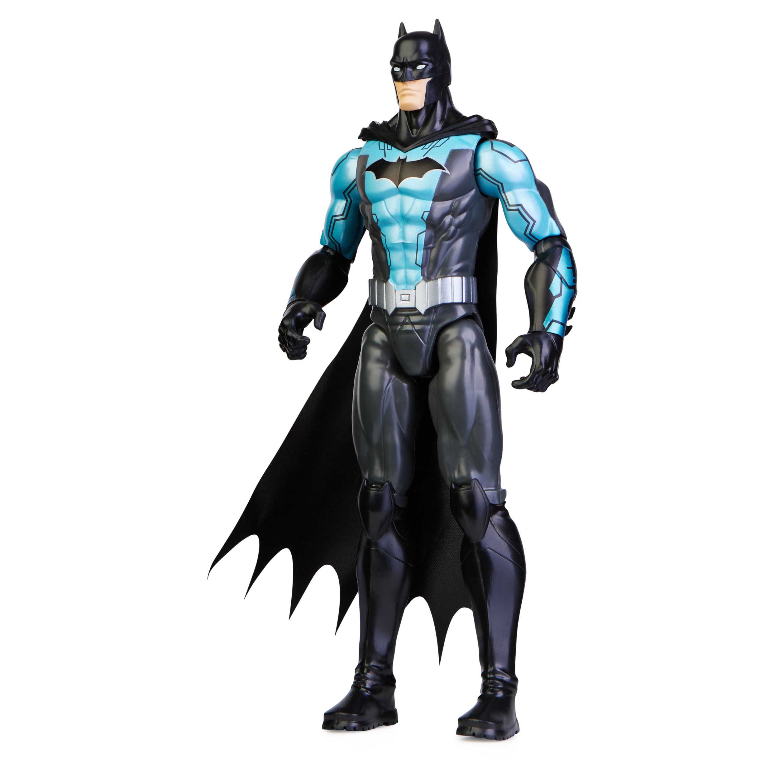 Batman 12 inch Bat Tech Batman Action Figure Black Blue Suit Kids Toys for Boys and Girls Ages 3 and up Spin Master