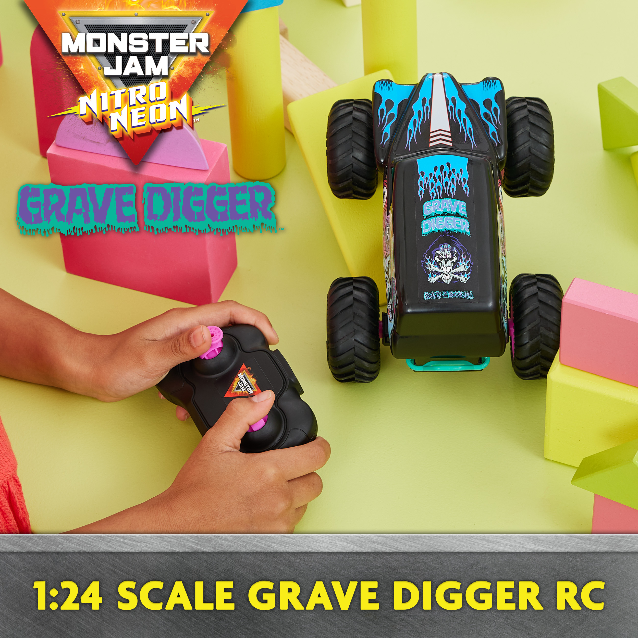 Monster jam official grave digger rc truck scale 2.4 ghz online