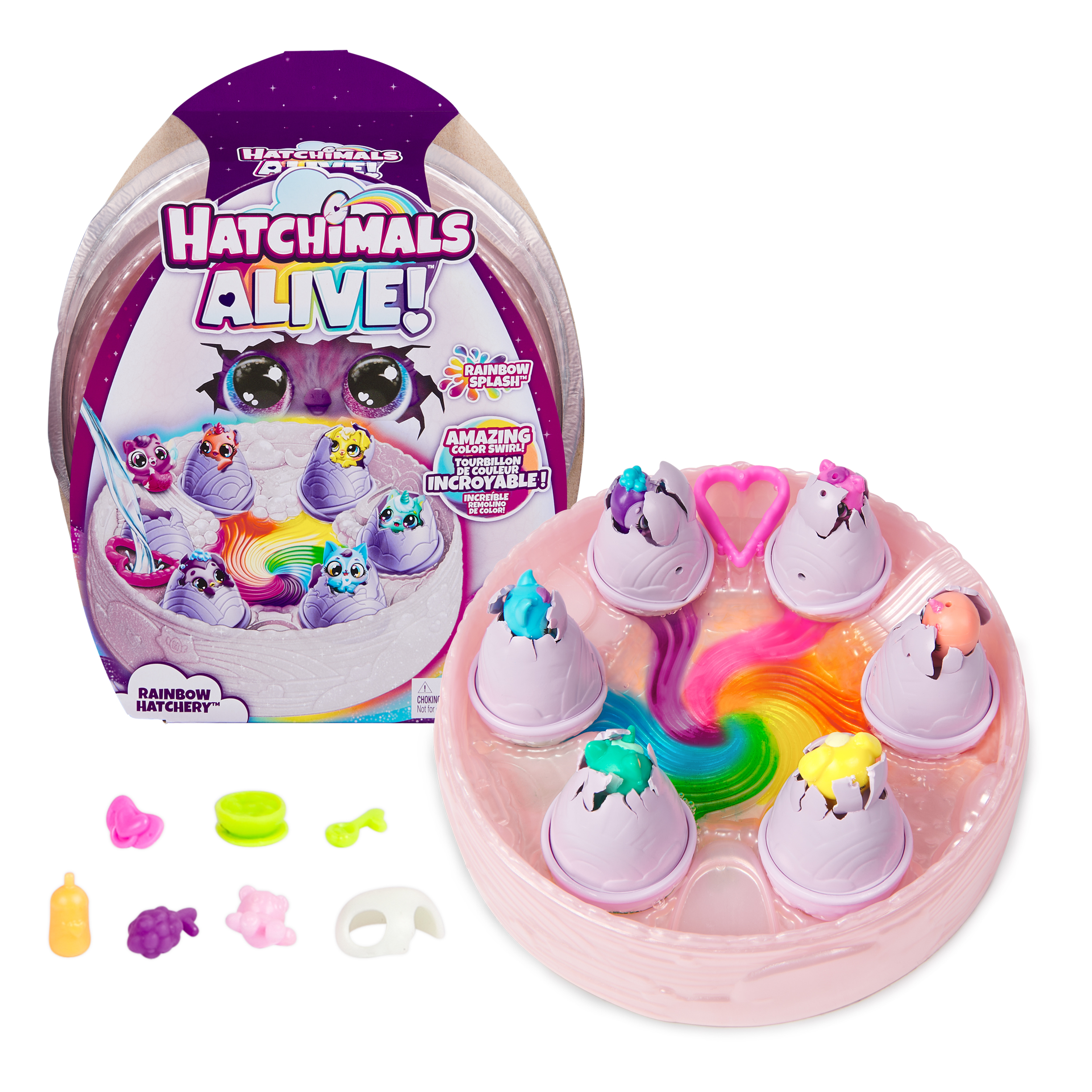 Hatchimals Alive Rainbow Hatchery Playset Spin Master