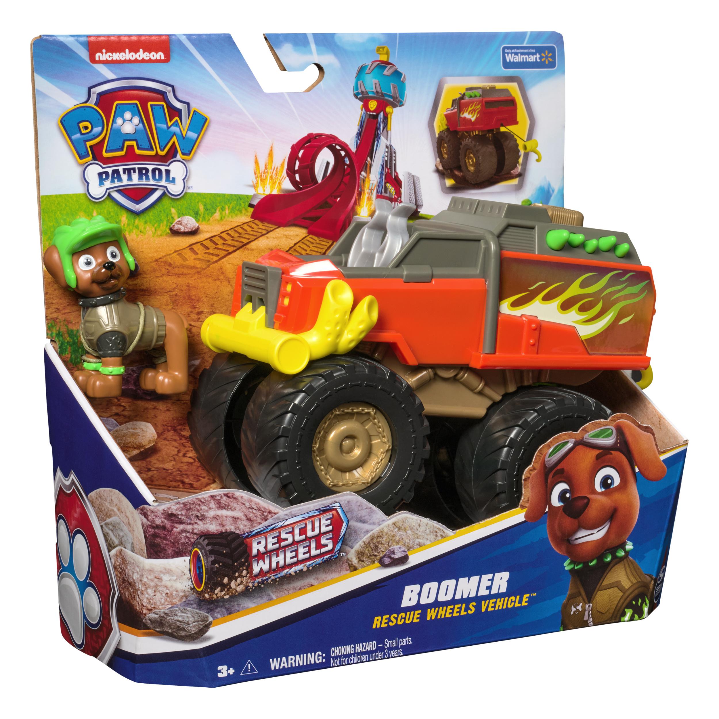 PAW Patrol Rescue Wheels Boomer s Monster Truck Toy Truck with Vehicle Transformation and Collectible Action Figure Kids Toys for Boys Girls Ages 3 Spin Master