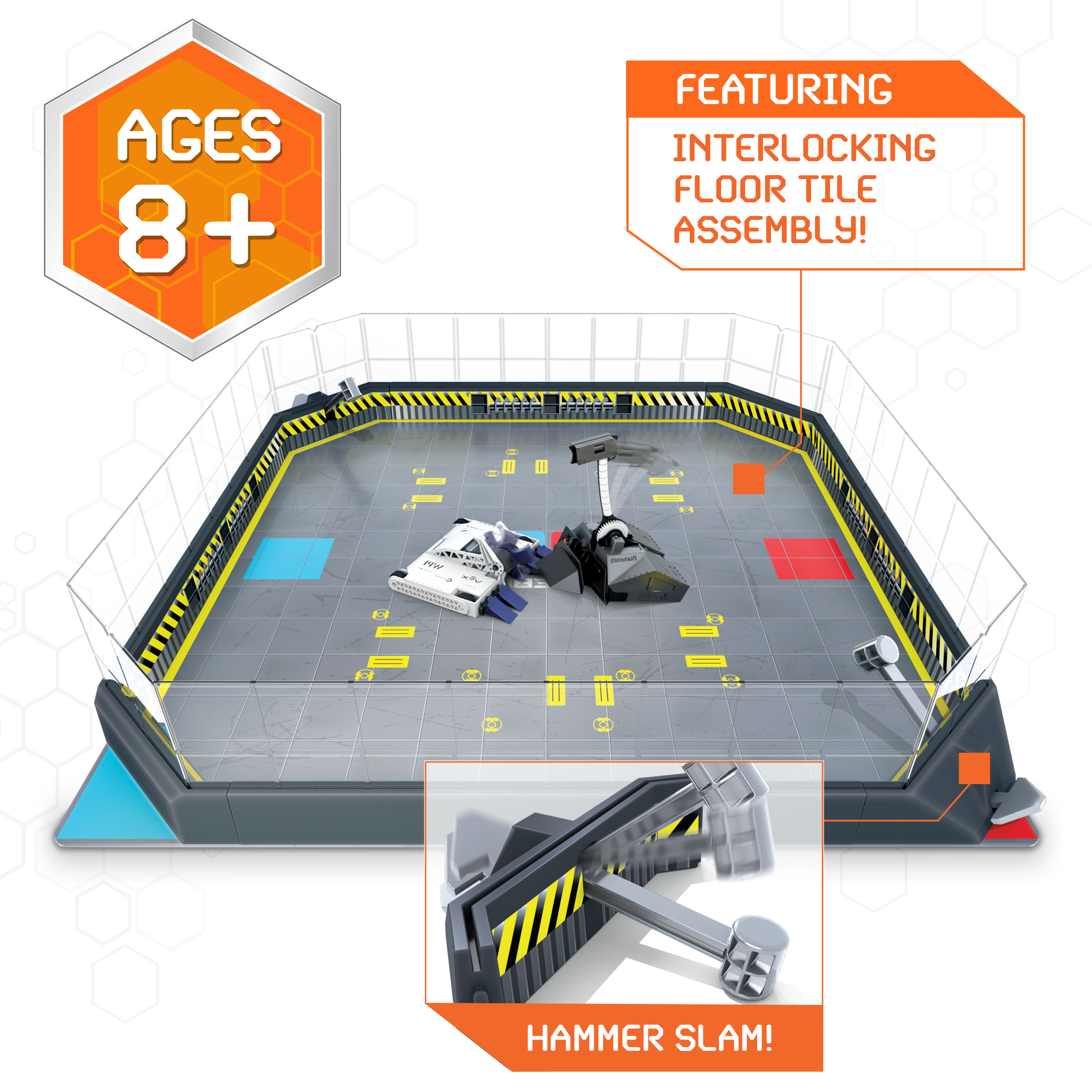 Battlebots arena selling and 4 remote controlled bots