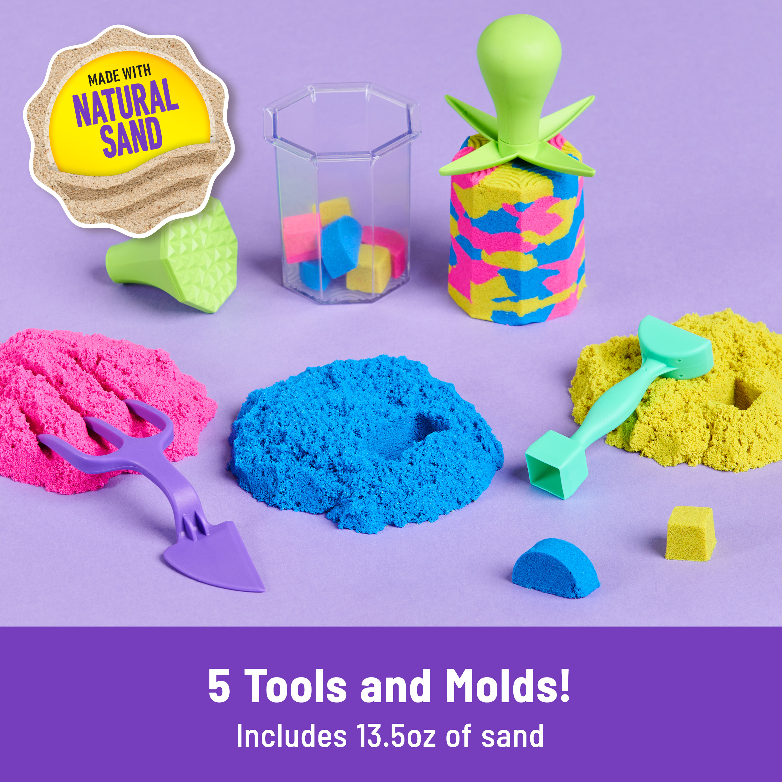 Kinetic Sand Squish N Create Playset Spin Master