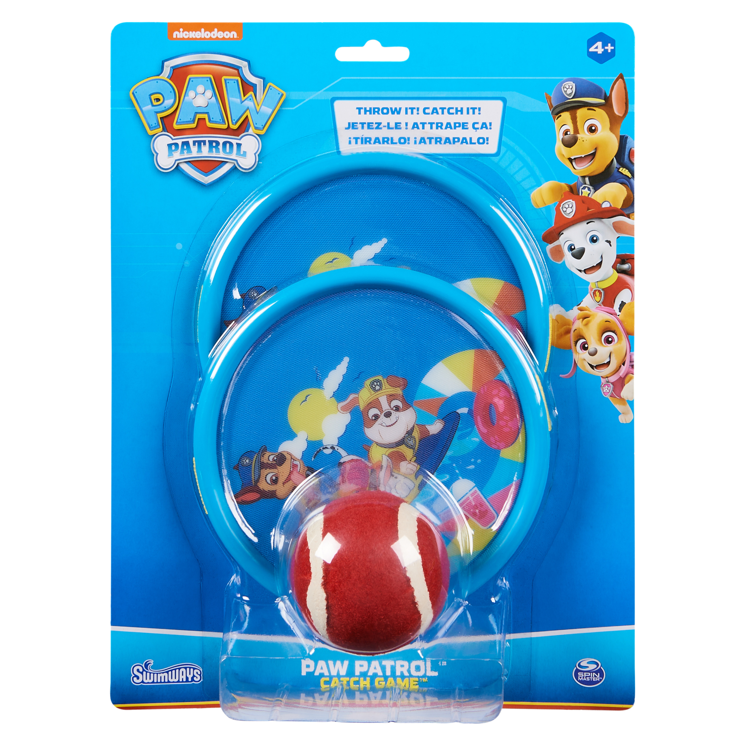 Swimways Paw Patrol Catch Game Swimming Pool Accessories Kids Outdoor Toys Paw Patrol Party Supplies Yard Games for Kids Aged 4 Up Spin Master