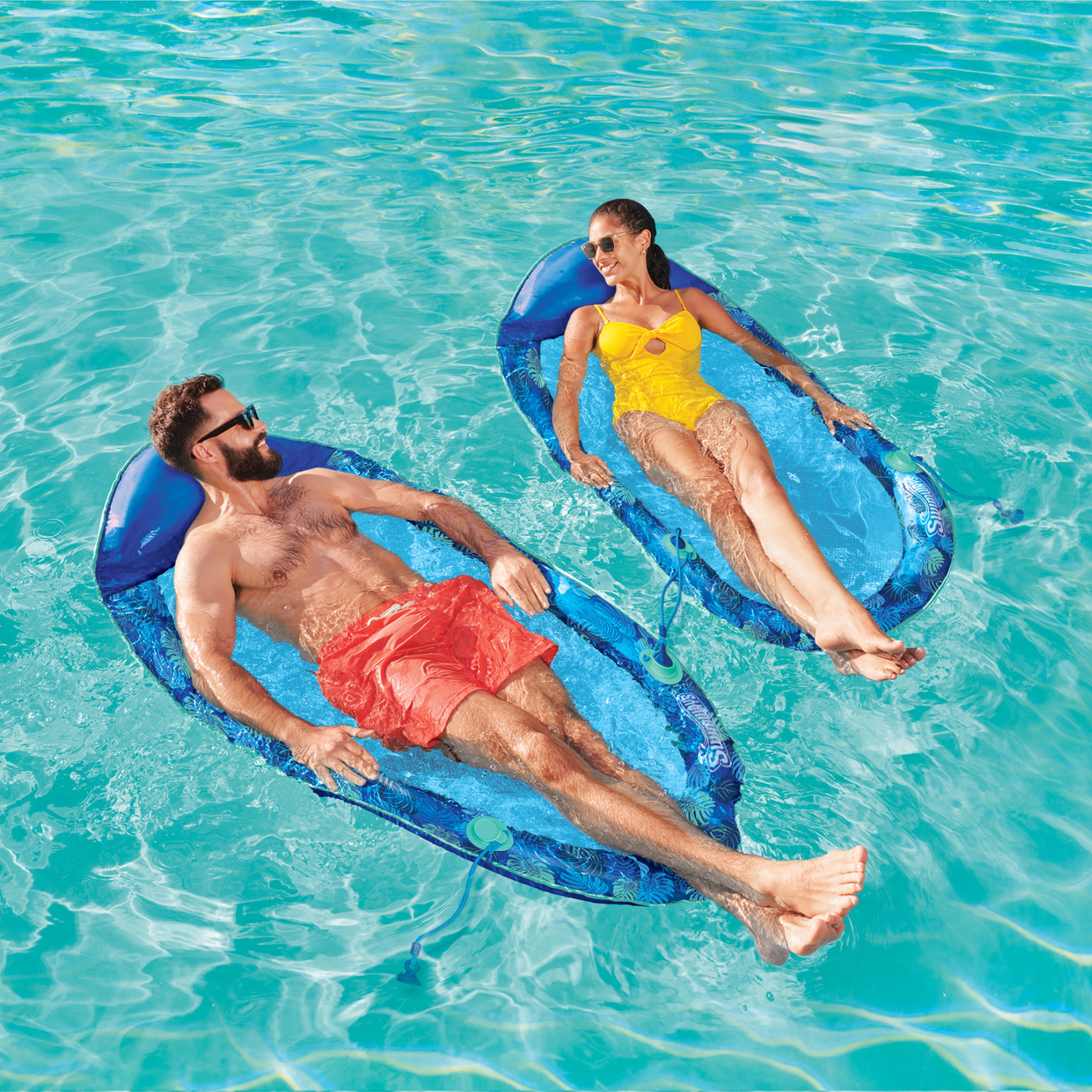 SwimWays Elite Spring Float Hammock Pool Lounger Spin Master