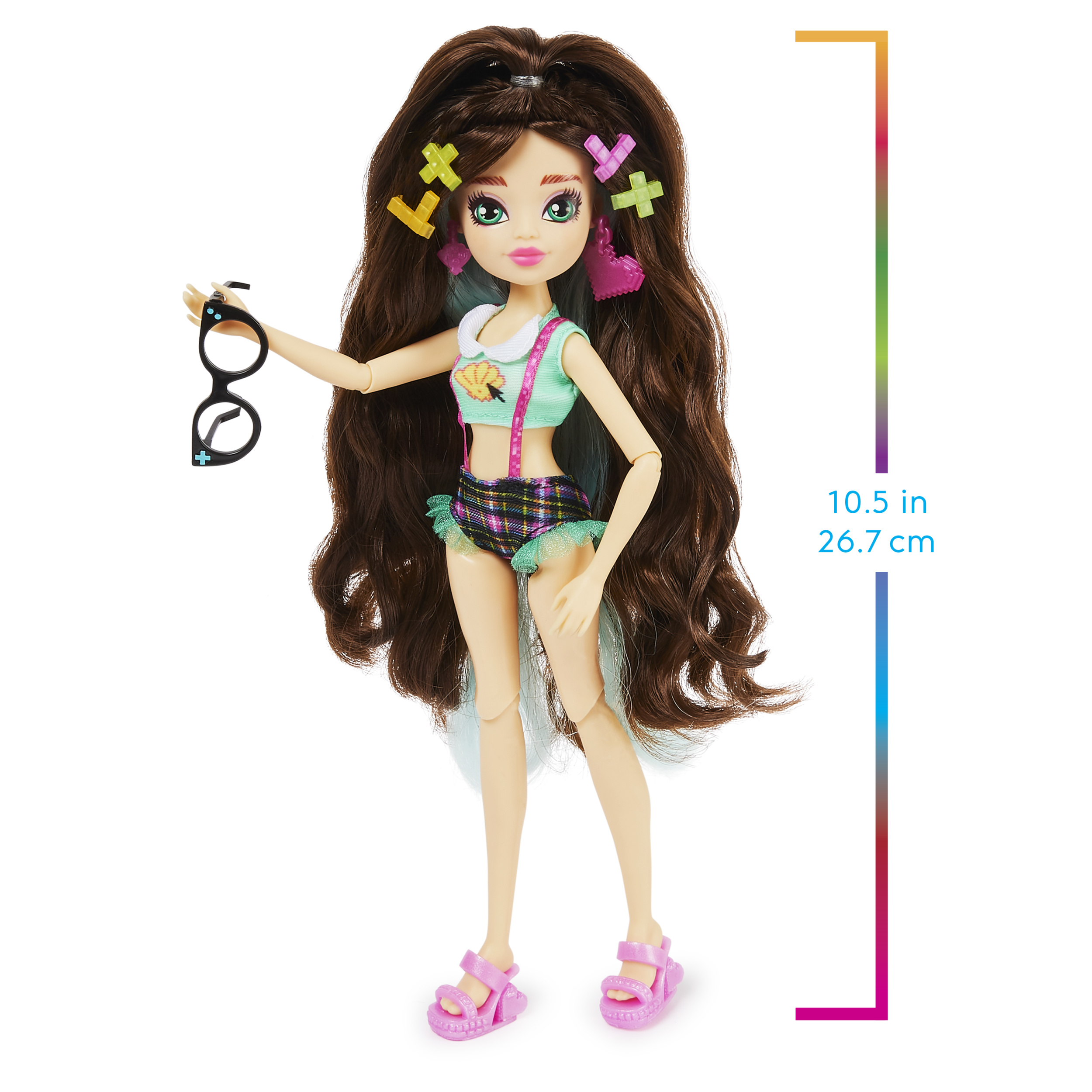 Mermaid High Spring Break Raynea Mermaid Doll Accessories with Removable Tail and Color Change Hair Streak Kids Toys for Girls Ages 4 and up Spin Master