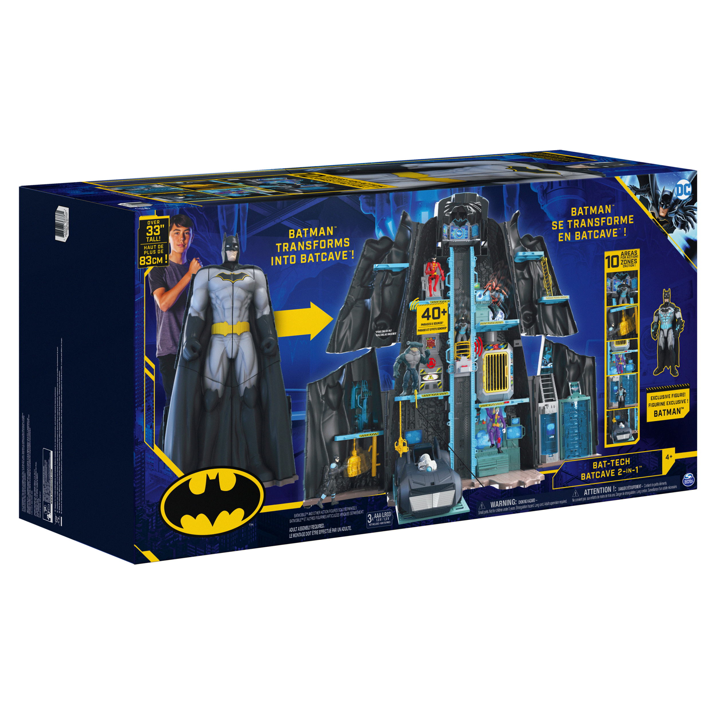 Deals Batman Bat-Tech Batcave Giant Transforming Playset DC