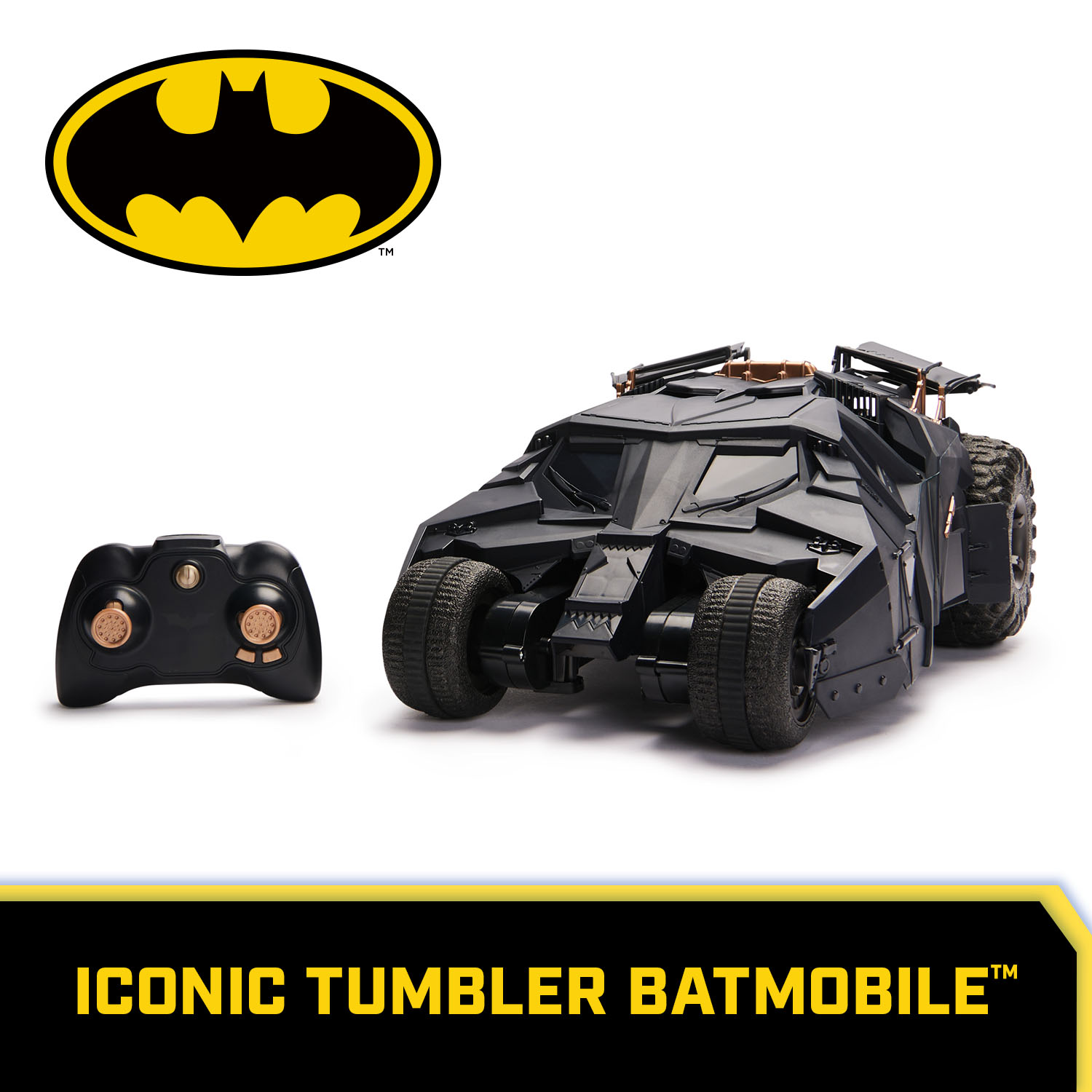 Batman Official Batmobile Tumbler RC 1 15 Scale 85th Anniversary Limited Dark Knight Trilogy Edition Official Batman Collectible Vehicle Kids Toys for Boys and Girls Ages 4 and Up Spin Master