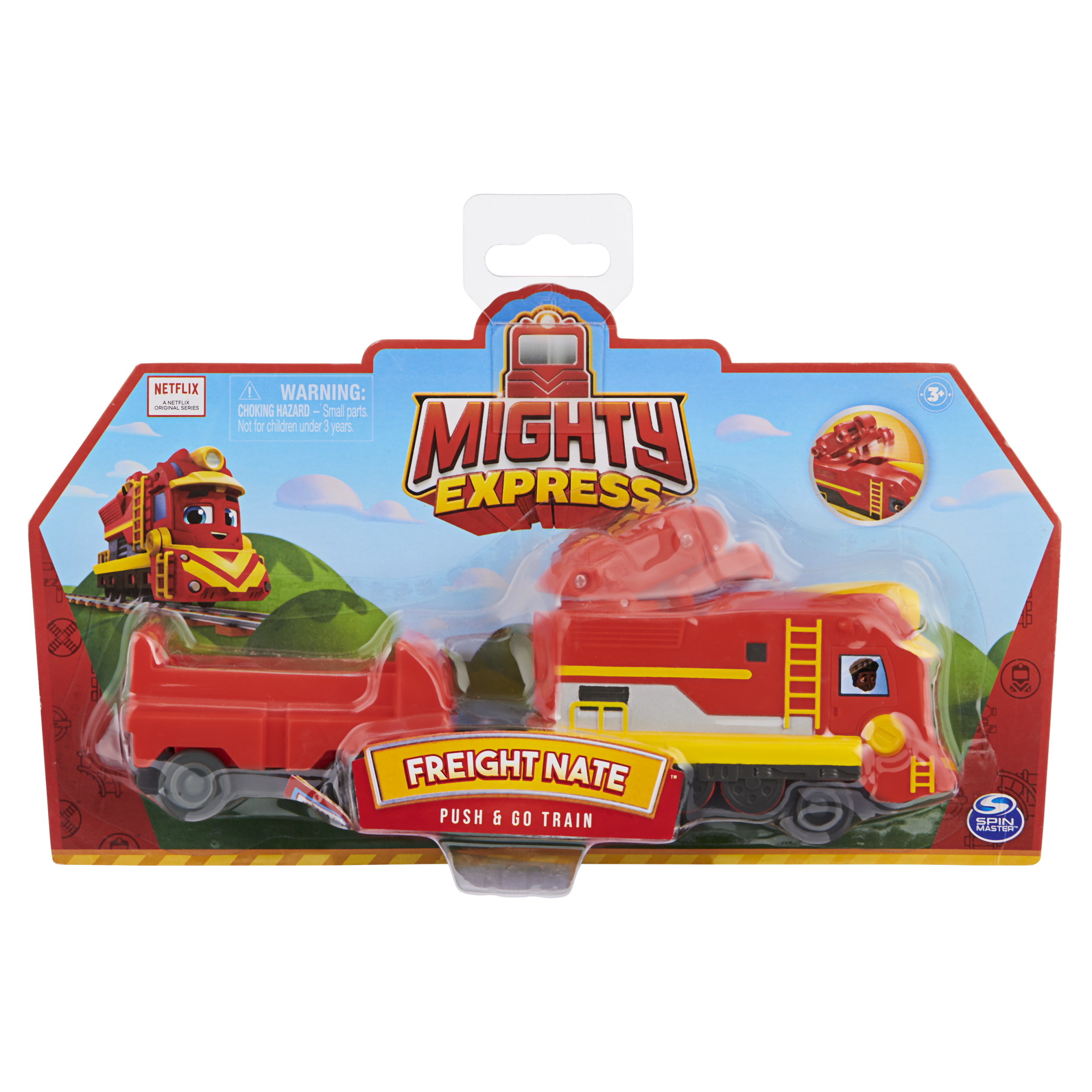 Mighty Express Push and Go Train Freight Nate Spin Master